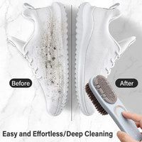 Double-sided Rubber Shoe Brush Soft Bristles Clothes Shoe Brushes Care Specialized Brush Waterproof Dirt Removal Cleaning Tool