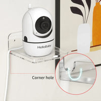 Wall Mount Floating Shelves Acrylic Clear Mini Adhesive Shelf for Living Room, Bathroom, Bedroom